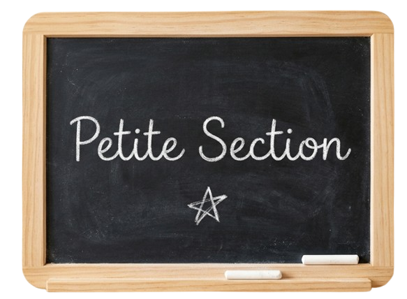 Tableau ardoise avec écrit Petite Section